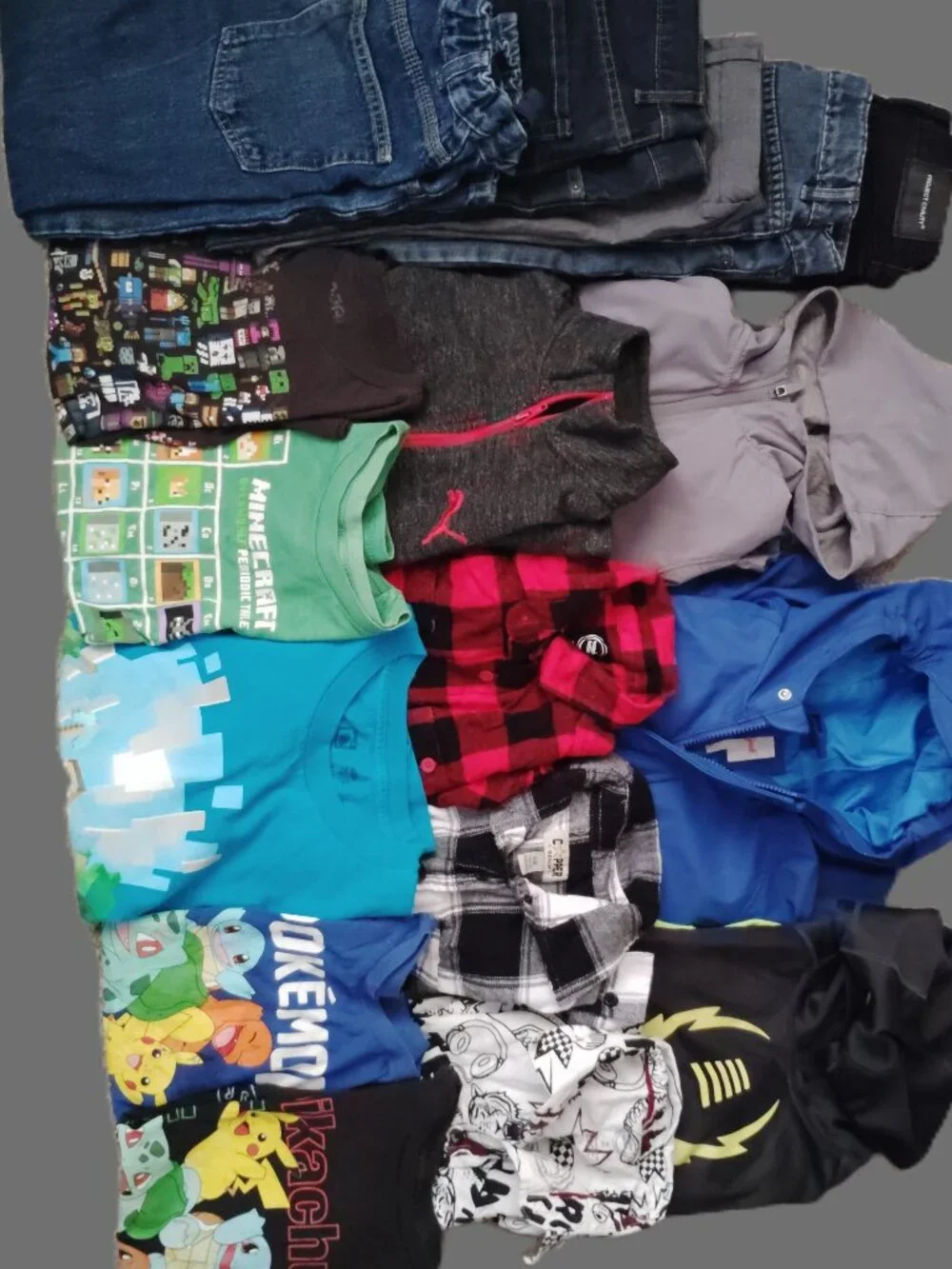 HUGE LOT CLOTHES JEANS SHIRTS OUTFITS NIKE COPPER DENIM MINECRAFT~BOYS SIZE M 8